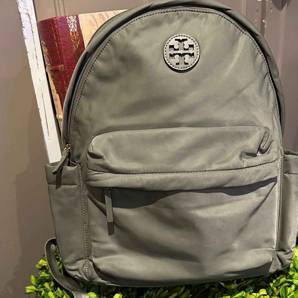 Tory Burch Sage Green Backpack